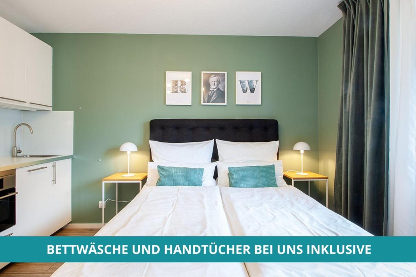 Apt Wahnfried Nr1 - Cityapartment Mit Kueche, Duschbad, Balkon, Parkplatz - Zentral Aber Ruhig バイロイト エクステリア 写真